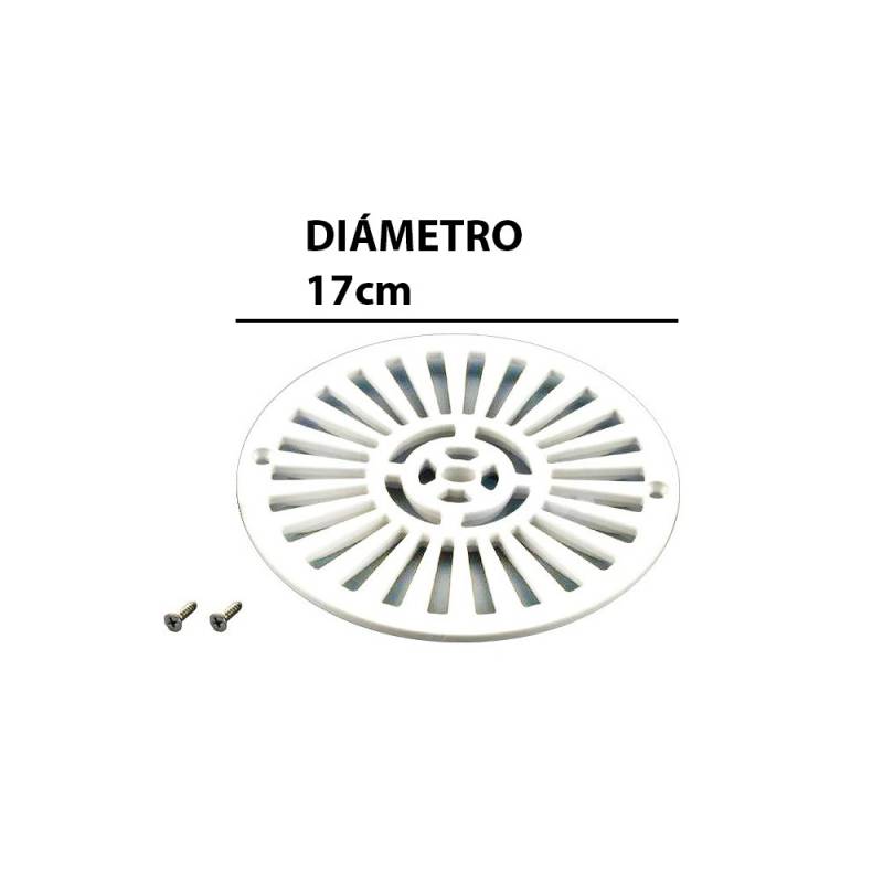 Imagen de la rejilla para el sumidero y la tornillería