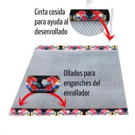 Premium Manta Solar- Transparente - 500 µ - Extremos Reforzados - PERSONALIZABLE