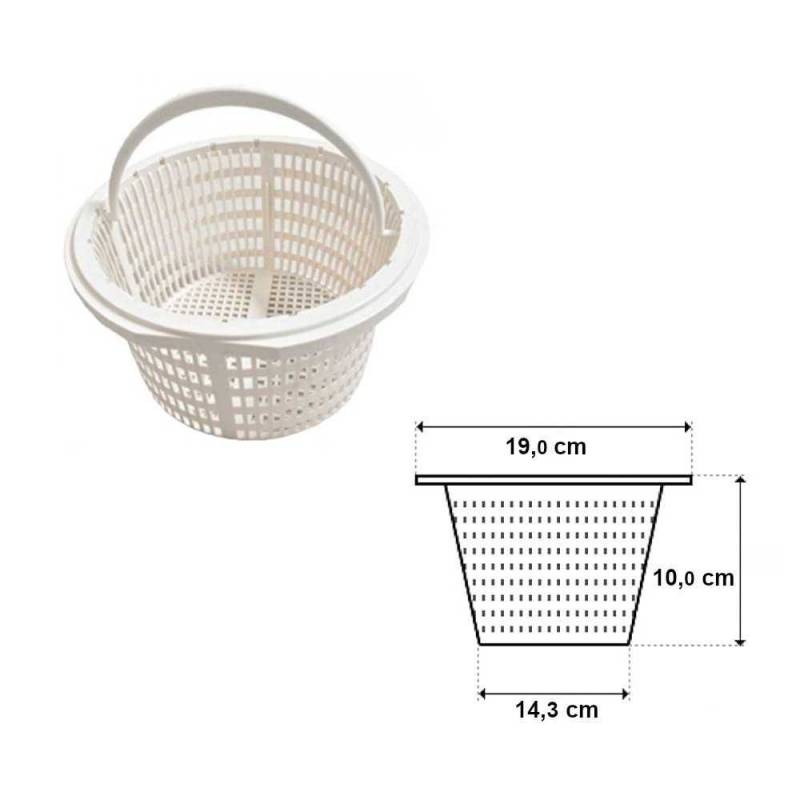 Cesto de skimmer con Asa Desmontable