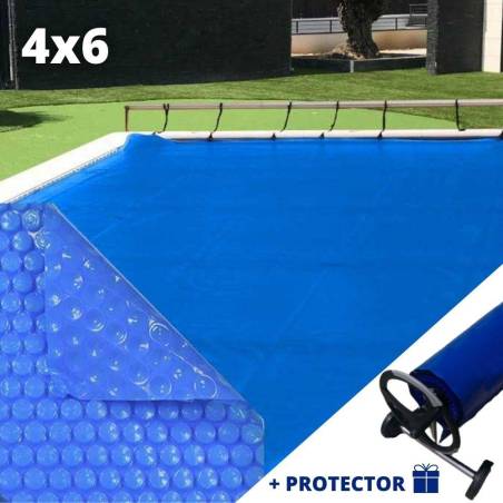 copy of Manta Solar Azul  - 500 µ. Con refuerzo en enrollador - 4x7